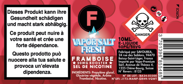 BO FRAMBOISE 10ML 20MG