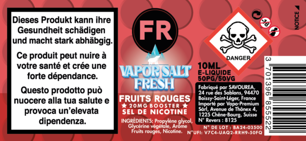 BO FRUITS ROUGES 10ML 20MG
