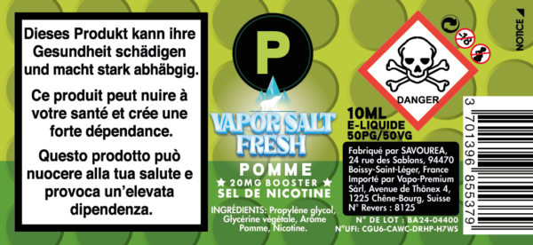 BO POMME 10ML 20MG