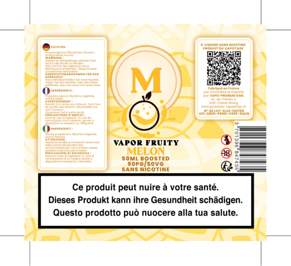 VAPOR FRUITY MELON 50ML