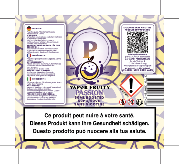 VAPOR FRUITY PASSION 50ML