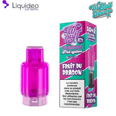 Pod Wpuff Fruit du Dragon Fusion Liquideo 2ml + 10ml