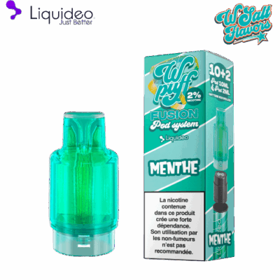 Pod Wpuff Menthe Fraiche Fusion Liquideo 2ml + 10ml
