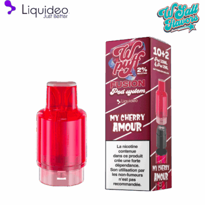 Pod Wpuff Cherry Amour Fusion Liquideo 2ml + 10ml