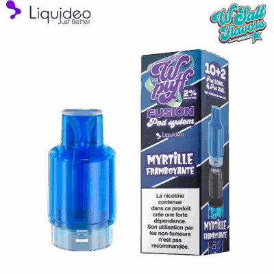 Pod Wpuff Myrtille Framboyante Fusion Liquideo 2ml + 10ml