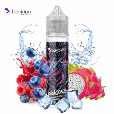 Liquideo Dragonzz Myrtille Framboise 50ml 0mg