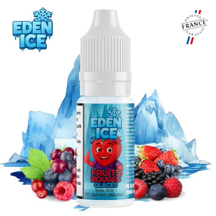 Eden Ice Booster de Nicotine Fruits Rouges Glacés 10ml 20mg