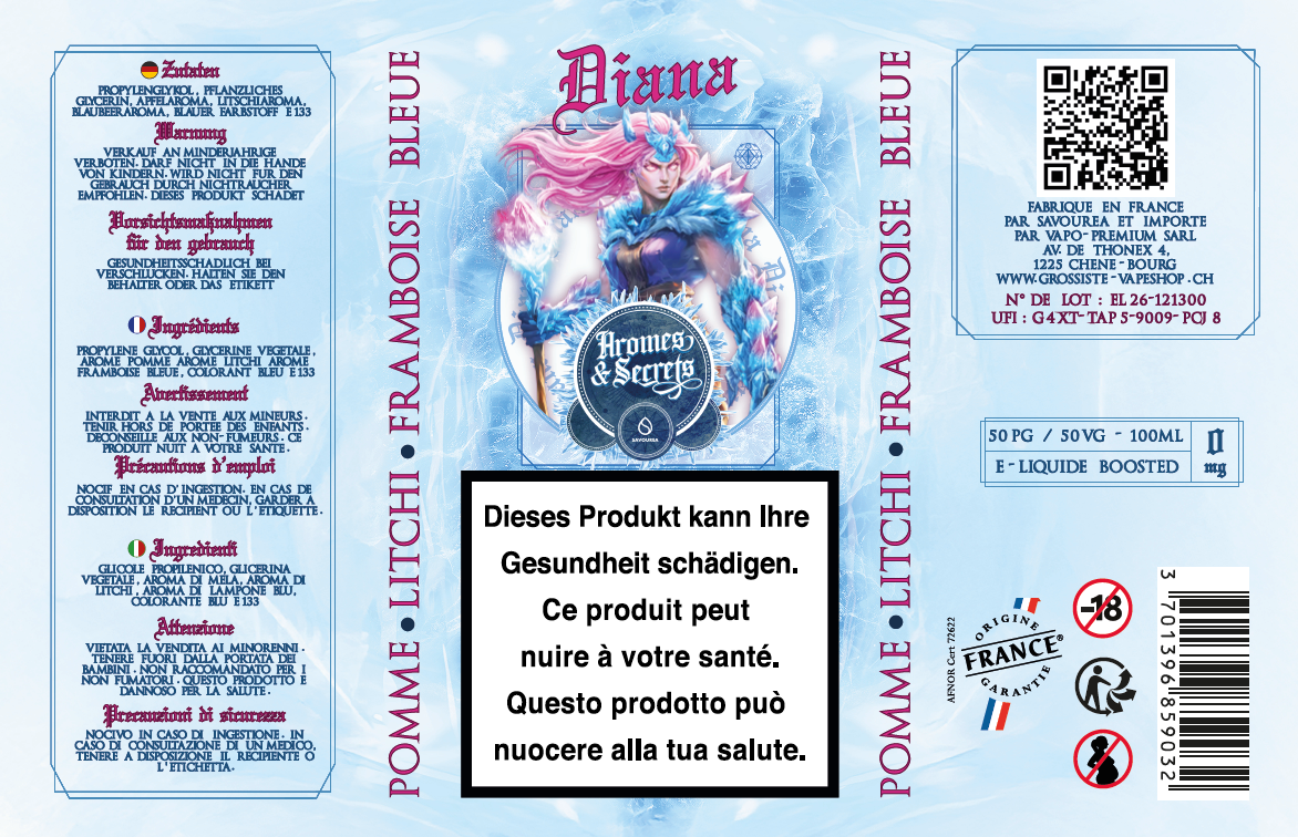 ETIQUETTE DIANA100ML