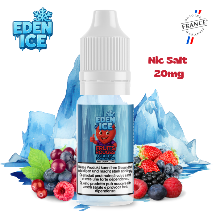 Eden Ice Fruits Rouges Glacés Nic Salt 10ml 20mg
